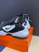 کتونی نایکی ایرمکس آلفا سویج وایت بلک با رویه مش و زیره