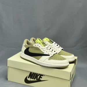 کتونی جردن 1 لو تراویس اسکات مدل گلف به رنگ سبز