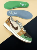 کتونی نایکی جردن 1 وودو با طراحی منحصر به فرد و رنگبندی خاص