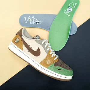 کتونی نایکی جردن 1 وودو با طراحی منحصر به فرد و رنگ‌بندی خاص