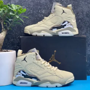 کتونی نایکی ایرجردن 6 خاکی با طراحی کلاسیک و زیبا