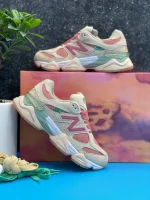 کتونی نیوبالانس 9060 به رنگ صورتی با طراحی مدرن و جذاب