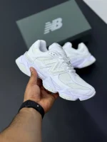 کتونی نیوبالانس 9060 تمام سفید با طراحی مدرن و راحت