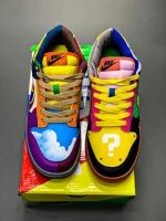 کتونی نایکی اس بی دانک با طرح سوپرماریو و رنگهای شاد