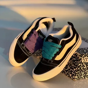 کتونی مشکی و سفید ونس پوتیتو با کیفیت بالا و سه بند اضافی