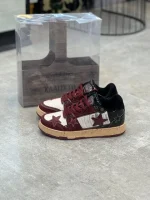 کتونی کالیکستو اسکیتسواری شرابی با رویه چرم و طراحی ستارهای