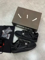 کتونی جردن جامپمن بلک فانتوم با رویه چرم و طراحی مشکی مرموز