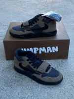 کتونی نایکی جردن جامپمن موکا قهوه‌ای تیره با لوگوی Jumpman و زیره Air