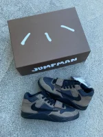 کتونی نایکی جردن جامپمن موکا قهوه‌ای تیره با لوگوی Jumpman و زیره Air