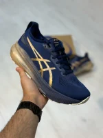 کتونی اسیکس ژل کایانو ۳۱ پلاتینوم آبی با رویه مش و زیره PureGEL