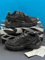 کتونی آف وایت بی رایت بک مشکی با مش، چرم مصنوعی