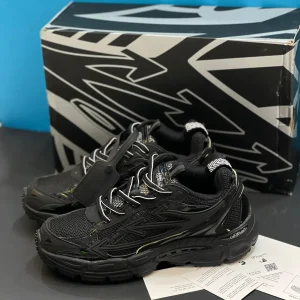 کتونی آف وایت بی رایت بک مشکی با مش، چرم مصنوعی