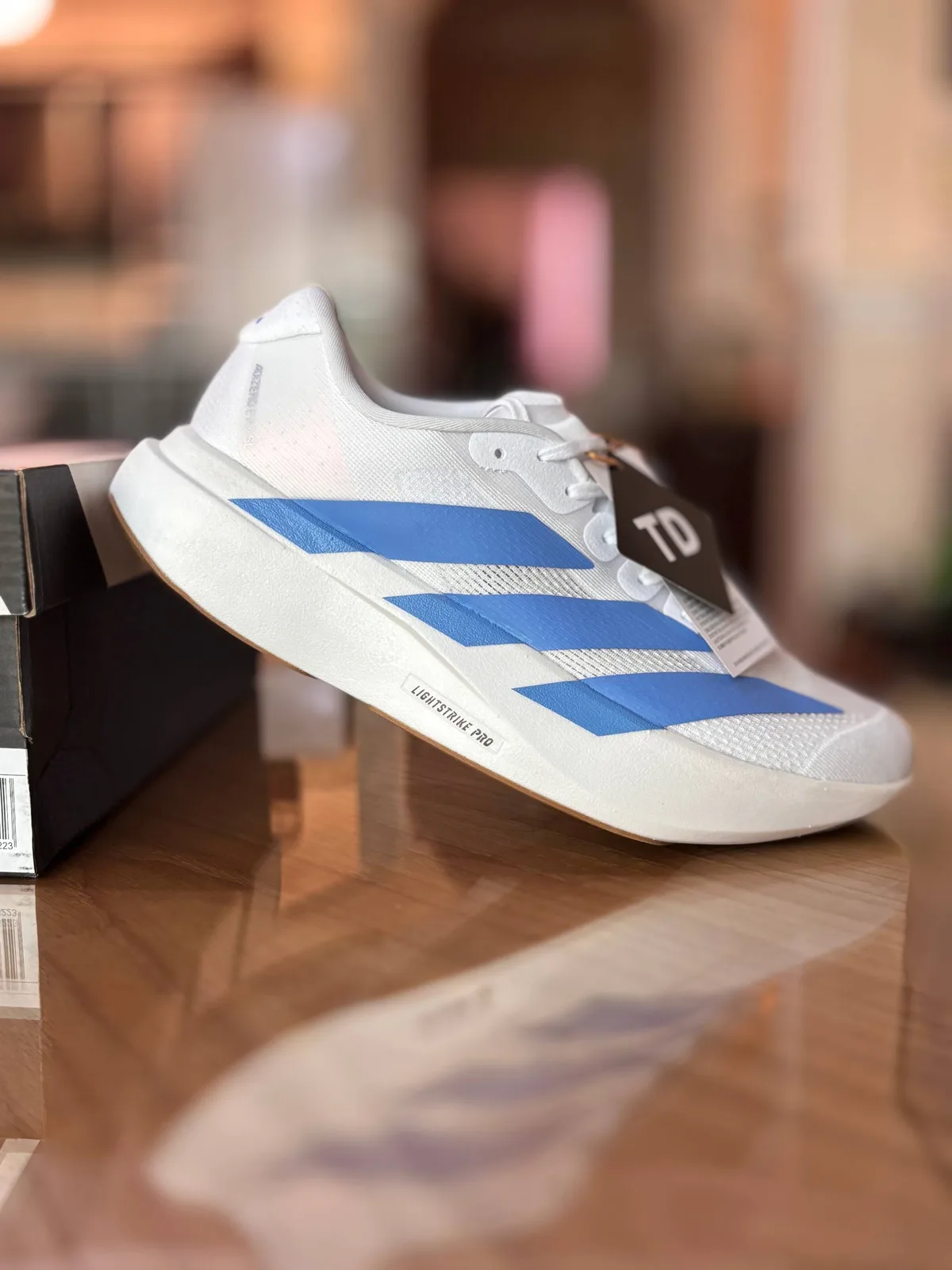 adidas-adidas-adizero-evo-white-blue-size-37-45-bb44018077 کتونی آدیداس Adizero Evo White/Blue