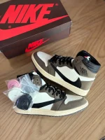 کتونی ایر جردن 1 high Cactus jack x ترویس اسکات موکا