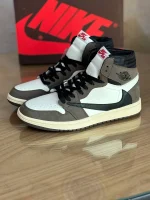 کتونی ایر جردن 1 high Cactus jack x ترویس اسکات موکا