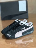 کتونی Puma Speedcat Black Mauve Mist با مشکی عمیق و یاسیِ خاکستری
